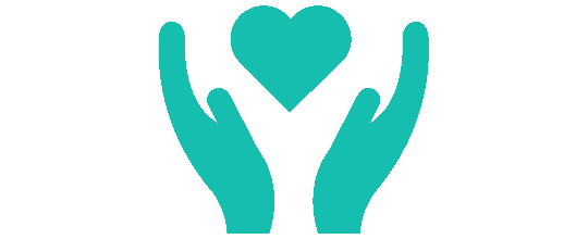 a graphic of hands holding a heart shape
