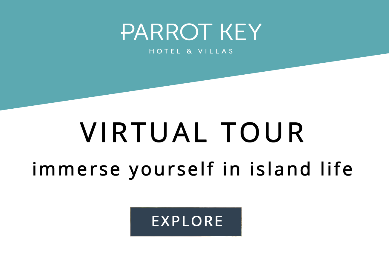 Parrot Key Hotel logo and enter button