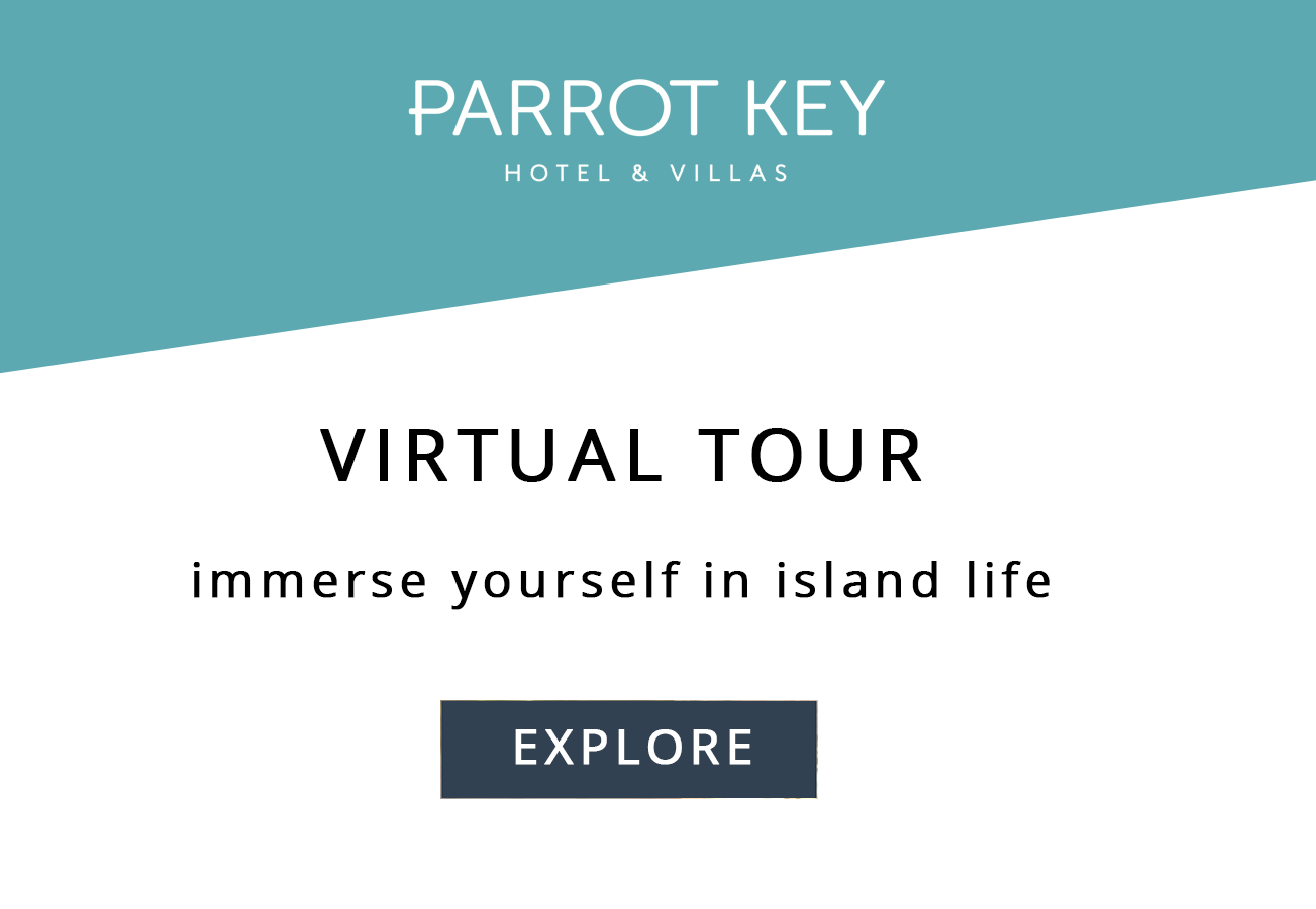 Parrot Key Hotel logo and enter button